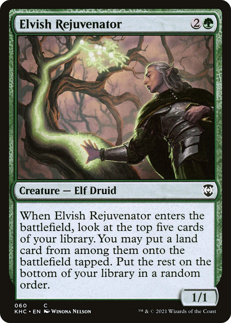 Elvish Rejuvenator [Kaldheim Commander] Magic MTG