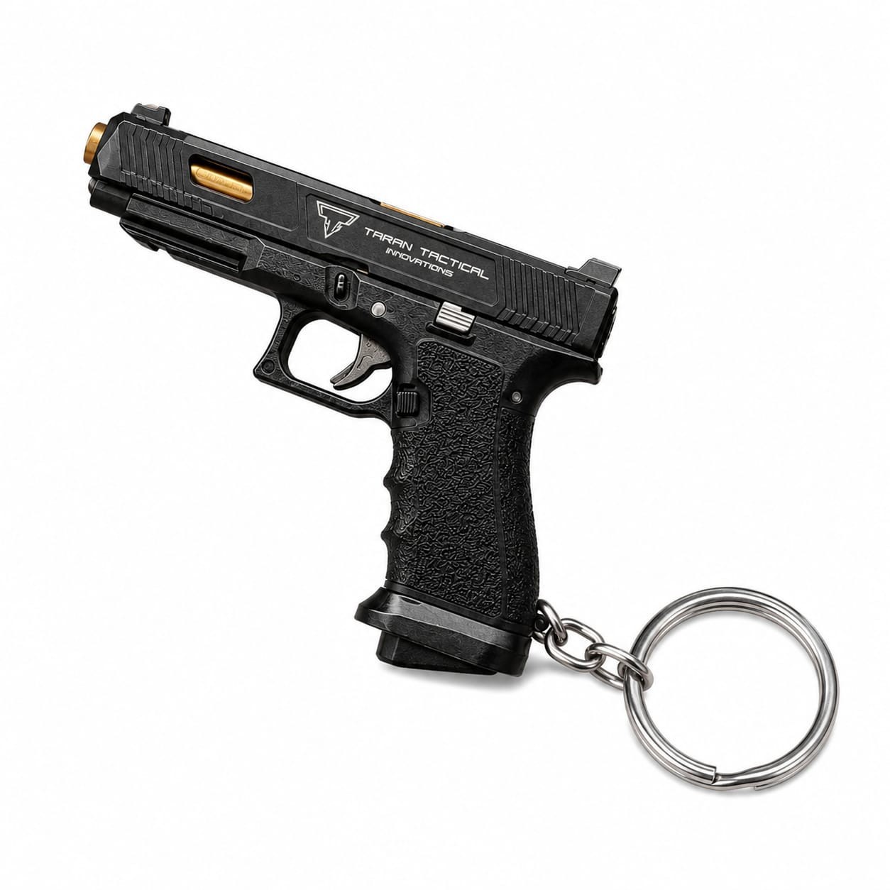 Mini G34 Pistol, 1:3 Model Keychain Gun, Mini Metal Toy Gun Keychain