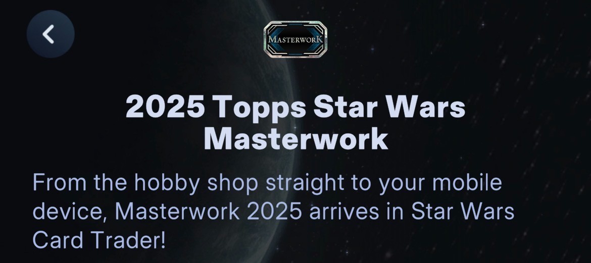 TOPPS STAR WARS CARD TRADER MASTERWORK 25 PART 3 SR/R/UC 82 CARD SET