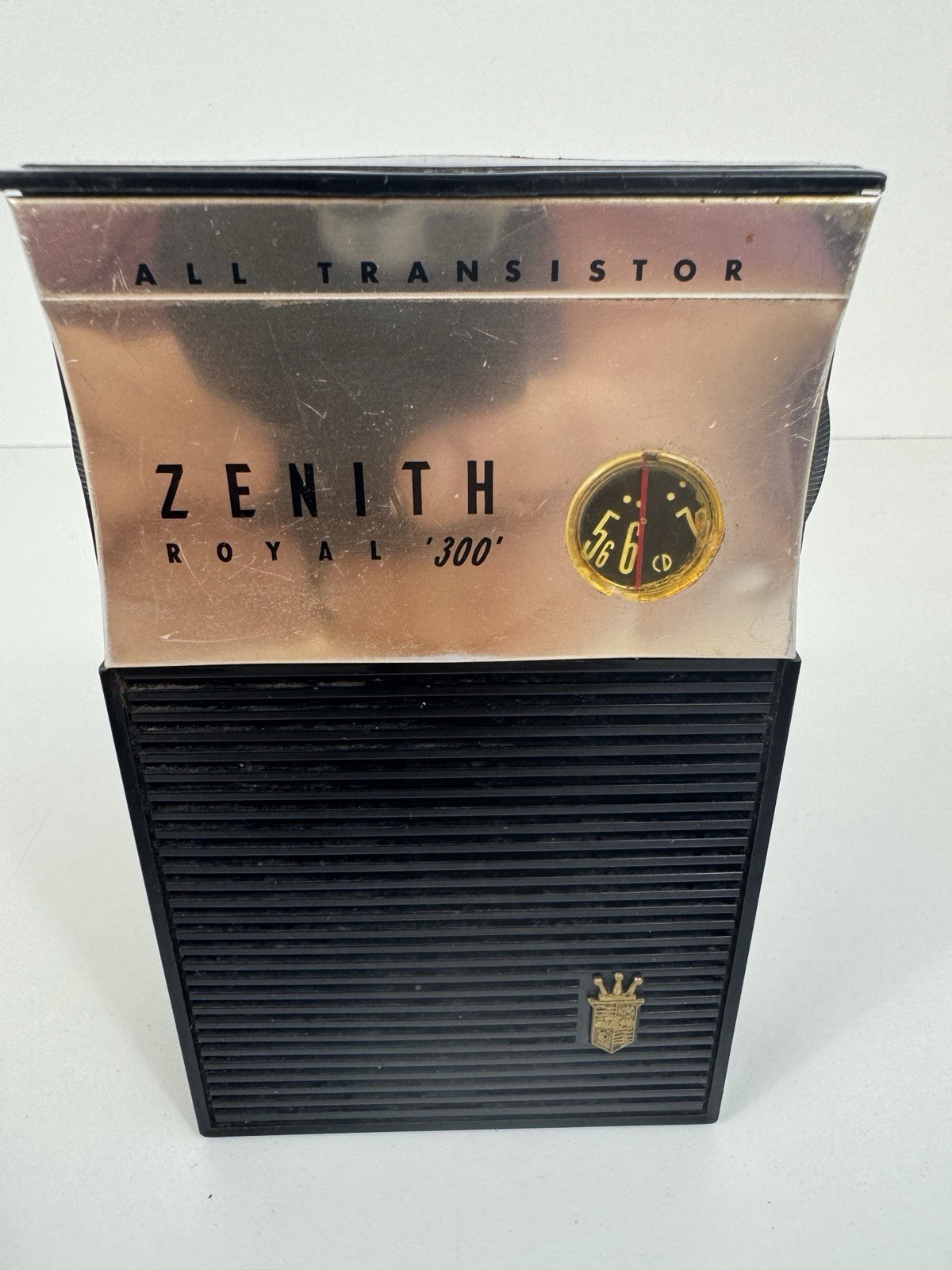 Vintage 1957 Zenith Royal 300 All Transistor AM Radio Tested Working SEE VIDEO