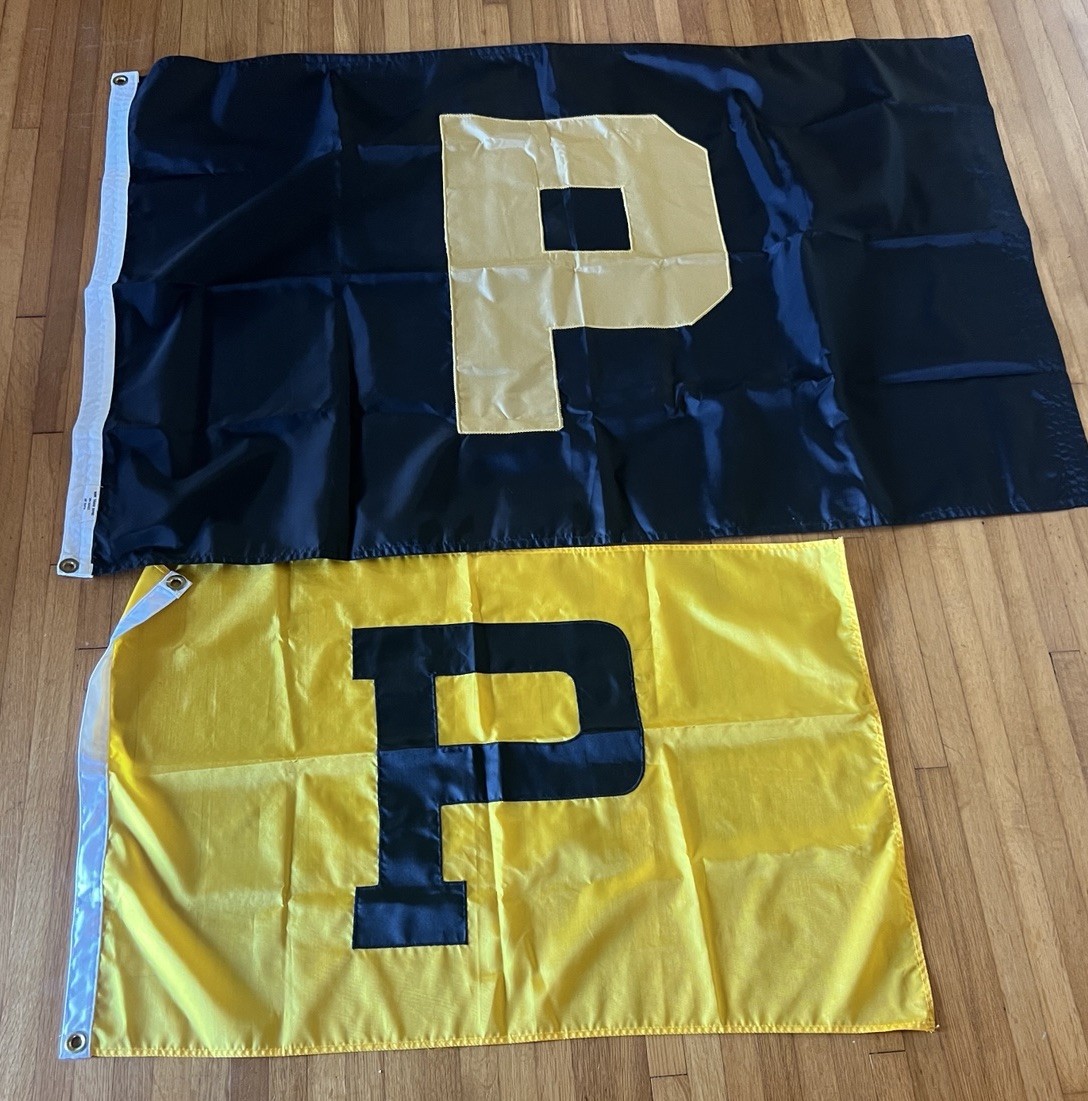VINTAGE 1970s PURDUE UNIVERSITY BOILERMAKERS FLAG By COYE’S INC