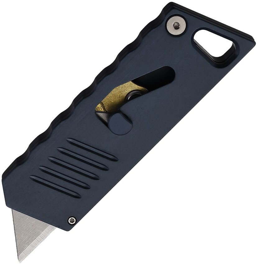 Focus Works EDC Bob The Boxcutter With Gunmetal Handle Spring-Loaded Retraction
