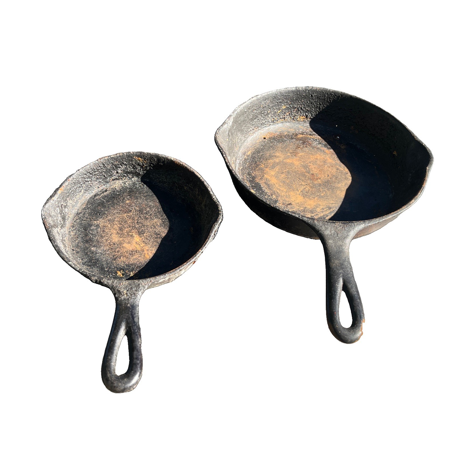 Frying Pans (2) Vintage Different Sizes