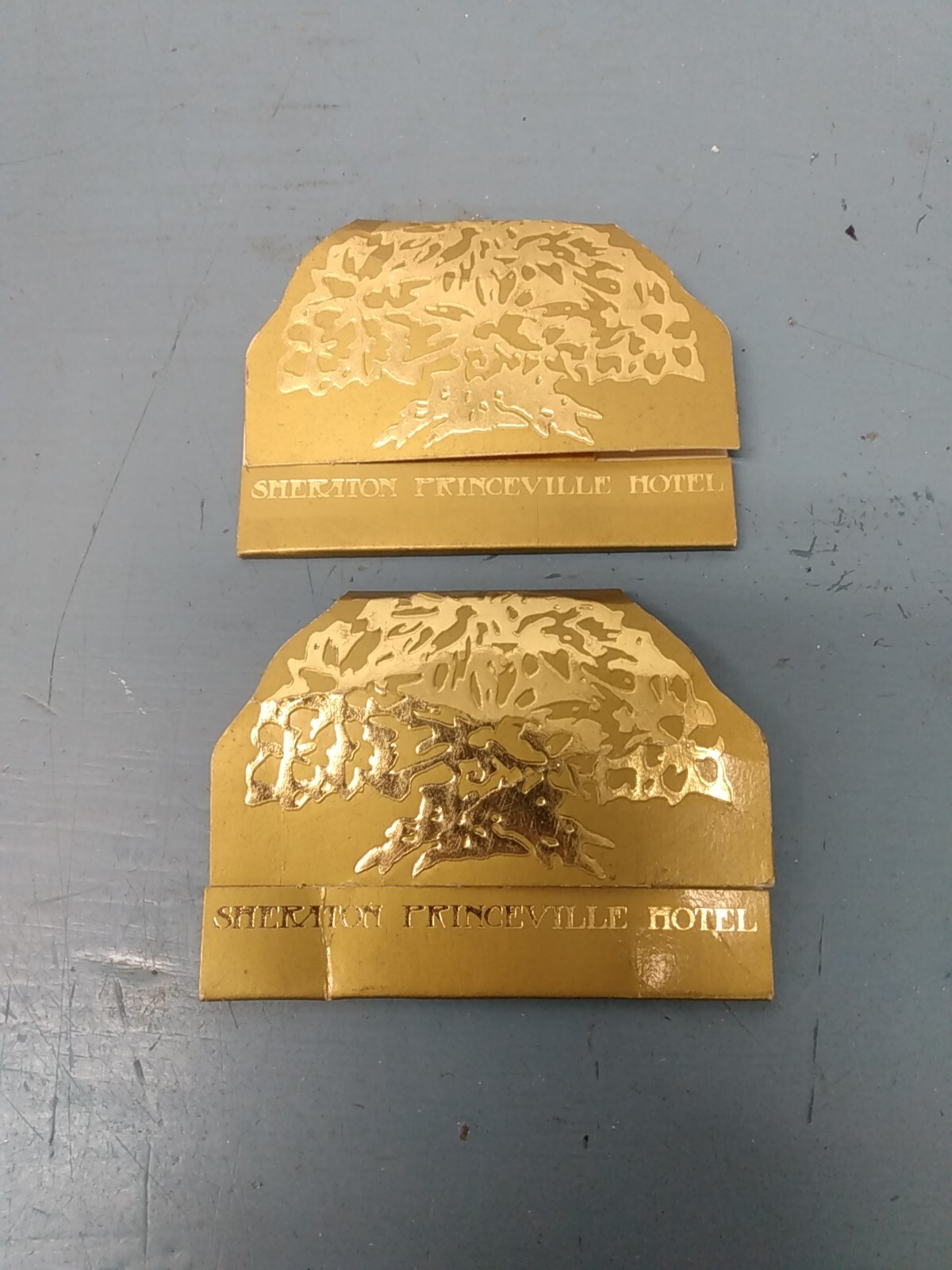 lot of 2 vintage Sheraton princeville hotel matchbooks (LL)