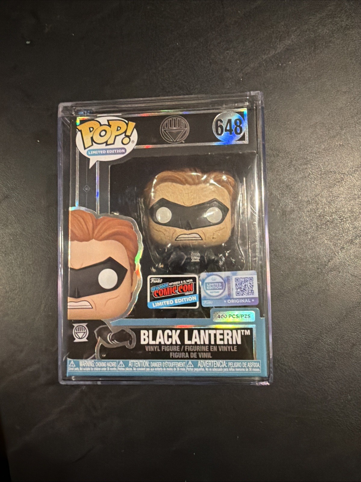 NYCC26 FUNKO MYTHIC POP BLACK LANTERN Official Co  Sticker LE400 In hand