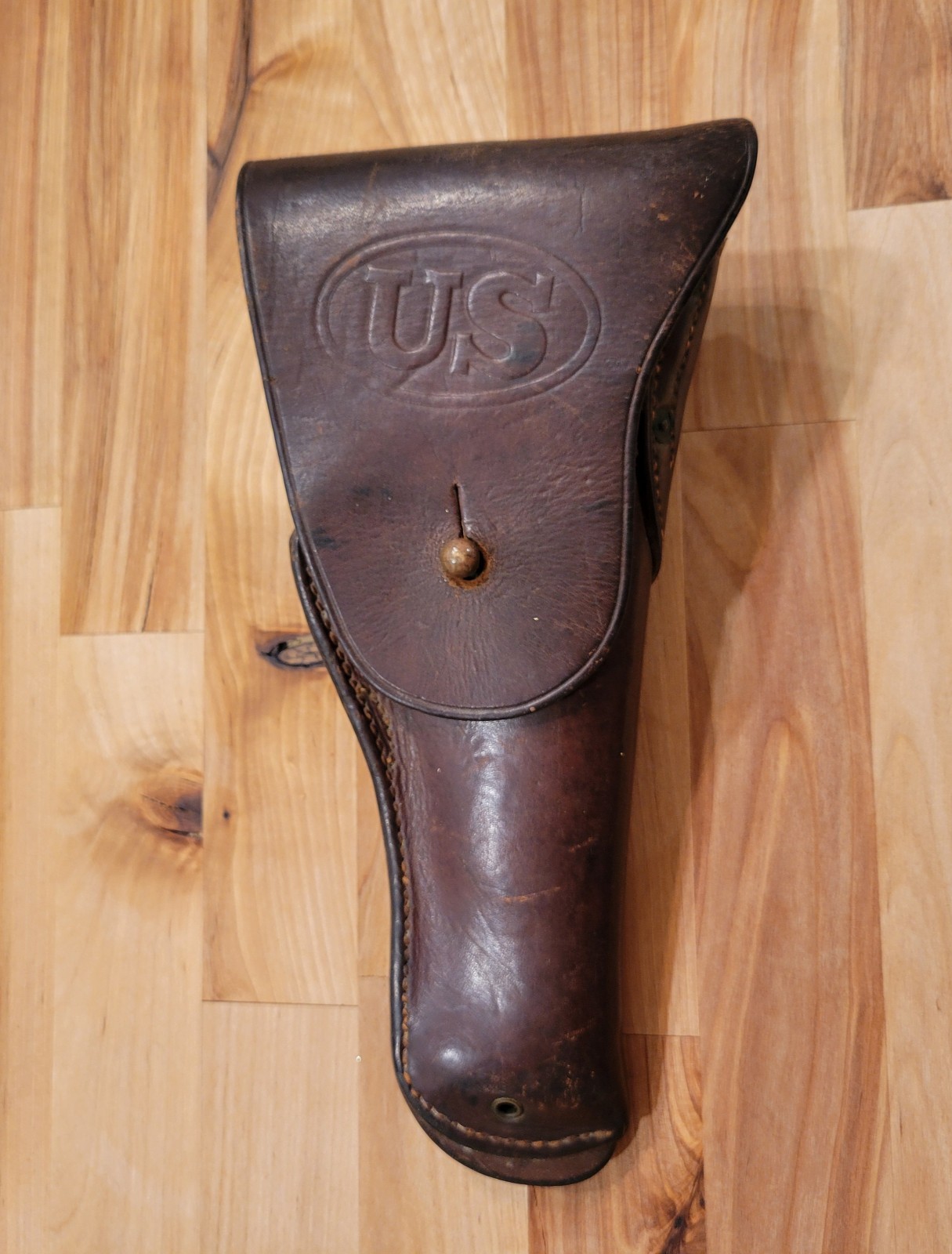 Original WWI Military Brown Leather M1916 Holster For 1911 Colt .45 WW1 & WWII