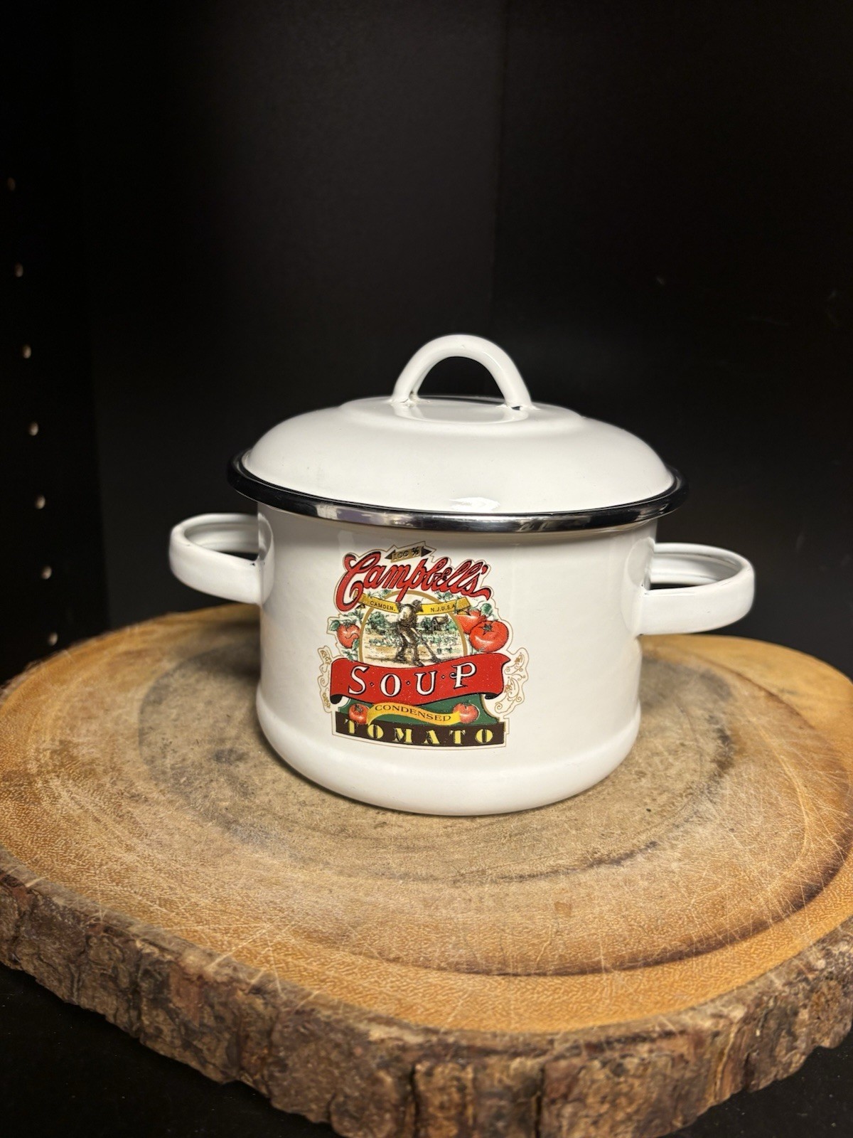vintage 1991 Campbell\'s Tomato Soup mini Dutch oven/tureen,