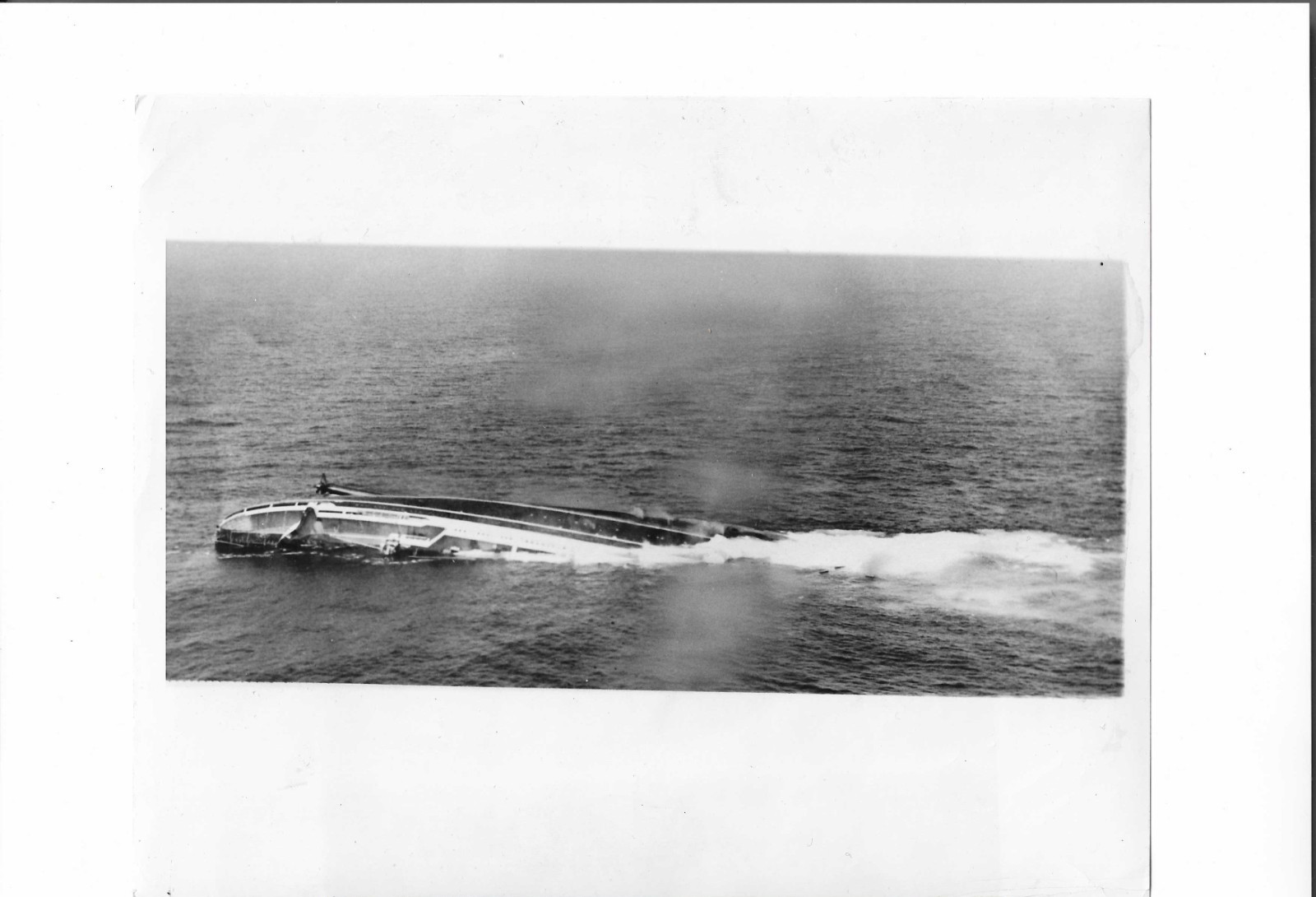 Andrea Doria Sinking Vintage 1956 Photo 9x7 AP Press Cruise Liner SS Ship Ocean
