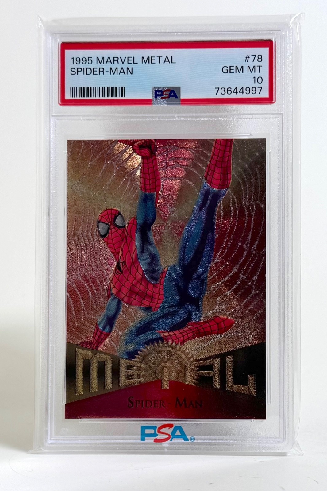 SPIDER-MAN #78 | 1995 MARVEL METAL  | PSA GRADED 10 GEM MINT