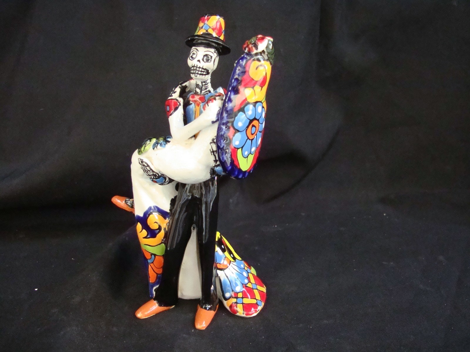 Talavera, Wedding Groom Bride Lovers, Day of Dead Mexican Art by Garcia, decor