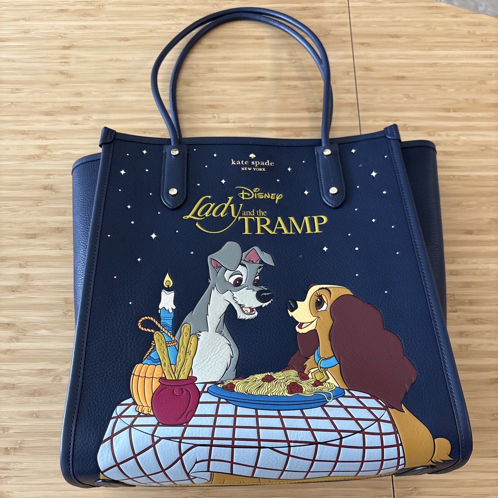 Disney x Kate Spade New York Lady And The Tramp Tote Large Disney RARE 