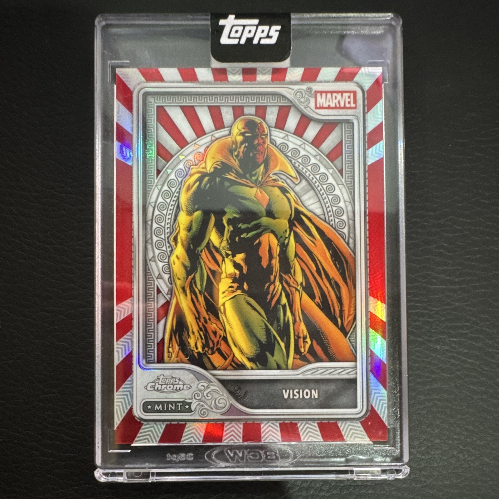 Topps Mint Marvel 2026 - Encased Vision Silver #60 Red Foil Parallel #5/5