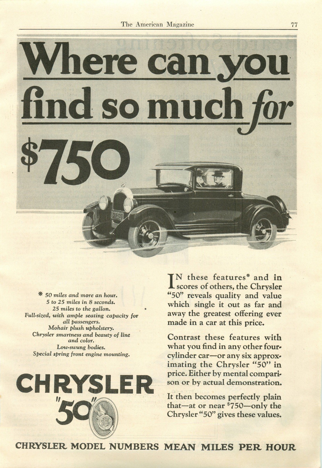 1927 Chrysler “50” - 