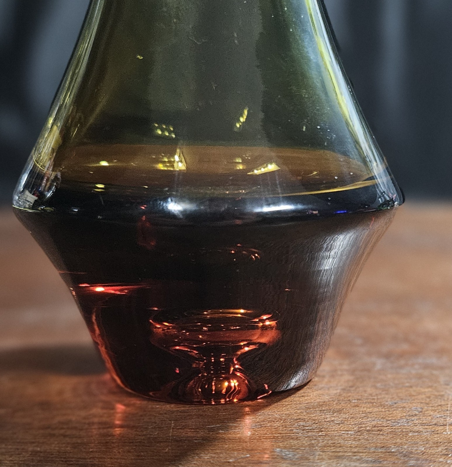 Vintage Finnish Glass Vase Model 1379  Designed By Erkkitapio Siiroinen 1960's