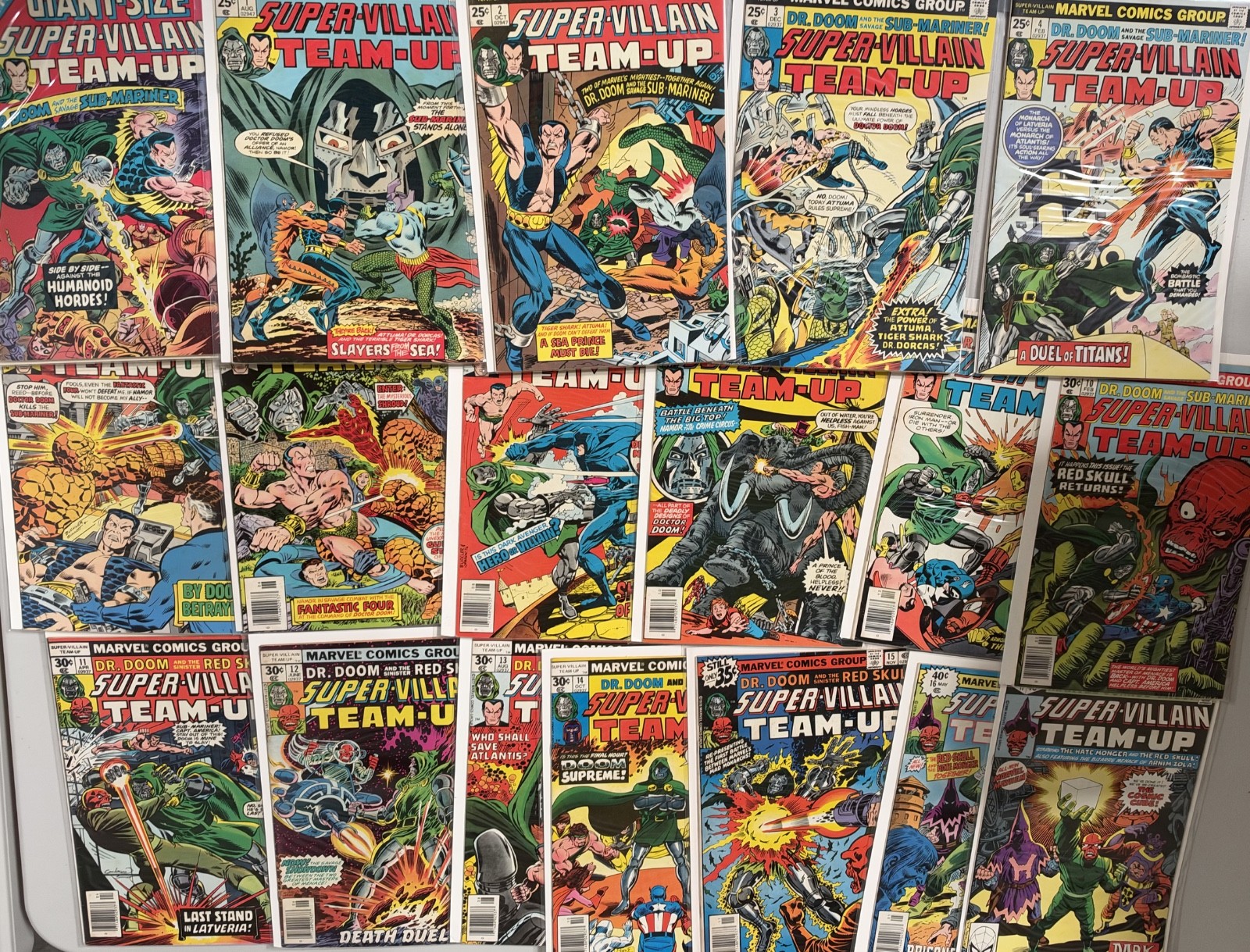 Marvel Super-Villain Team-Up Lot #1-17…Plus issue 2 Giant Size Included  Dr Doom