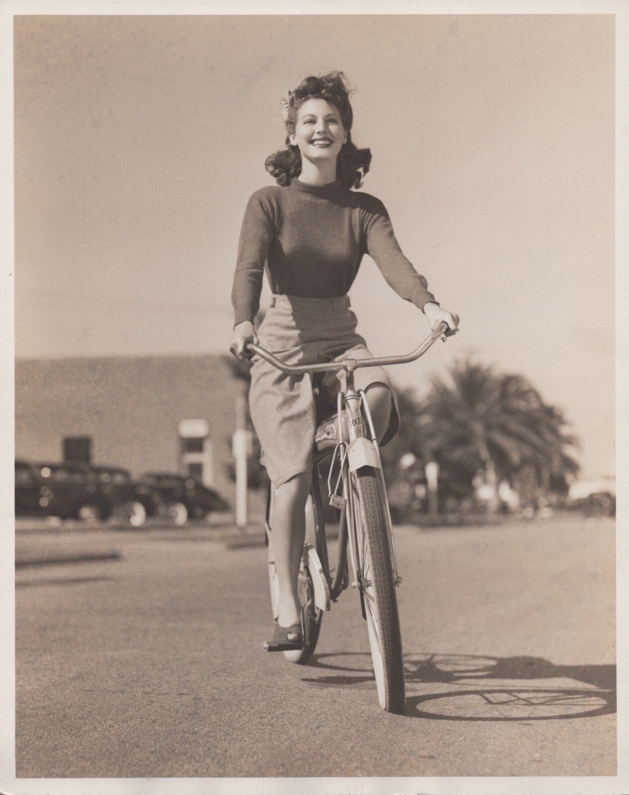 HOLLYWOOD BEAUTY AVA GARDNER CLARANCE SINCLAIR BULL DBW PORTRAIT 1940s Photo C33