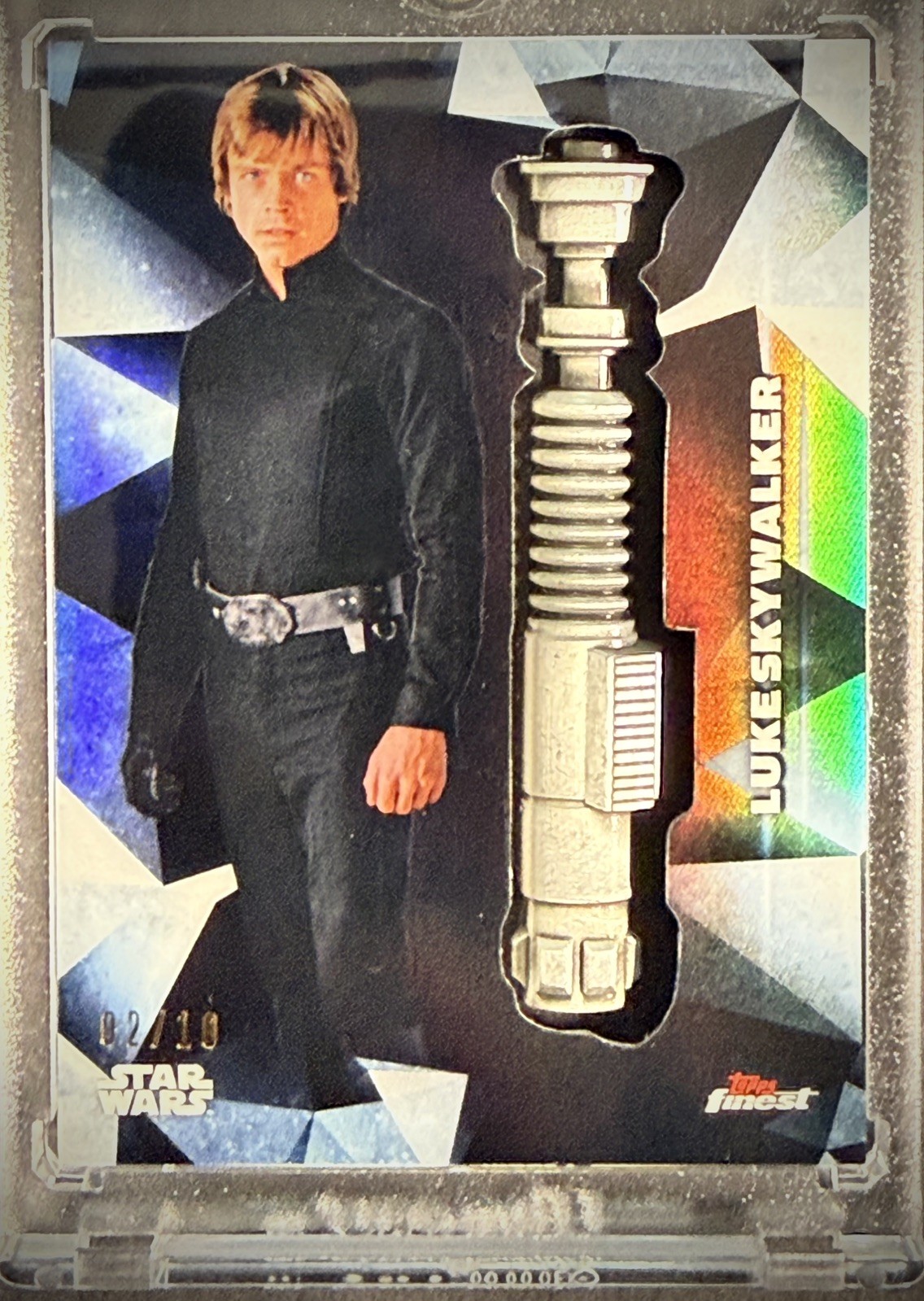 2018 Topps Finest Lightsaber Medallion 02/10 LM-LS8 Luke Skywalker Star Wars