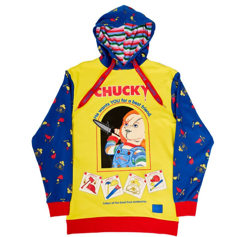 Chucky Good Guys Childs Play Loungefly Hoodie Sweatshirt Jacket Mens 2XL Horror