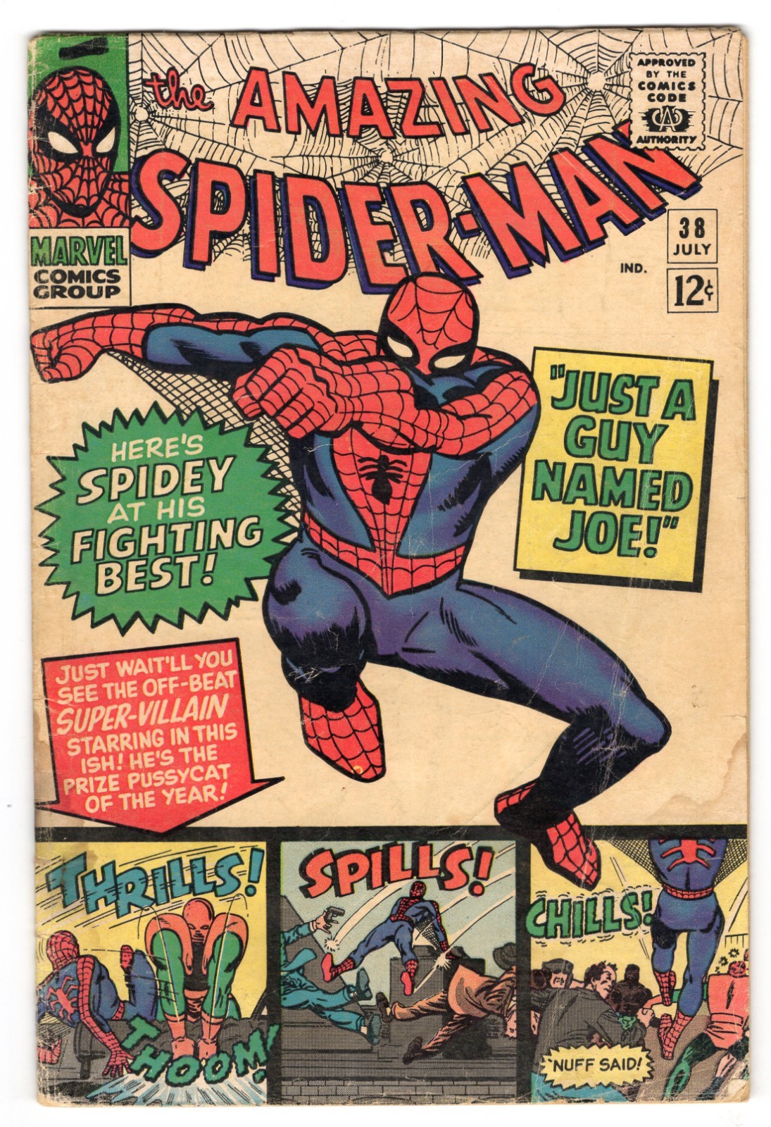 Amazing Spider-Man 38 1966 Marvel Comics G/VG 3.0 2nd Brief App Mary Jane