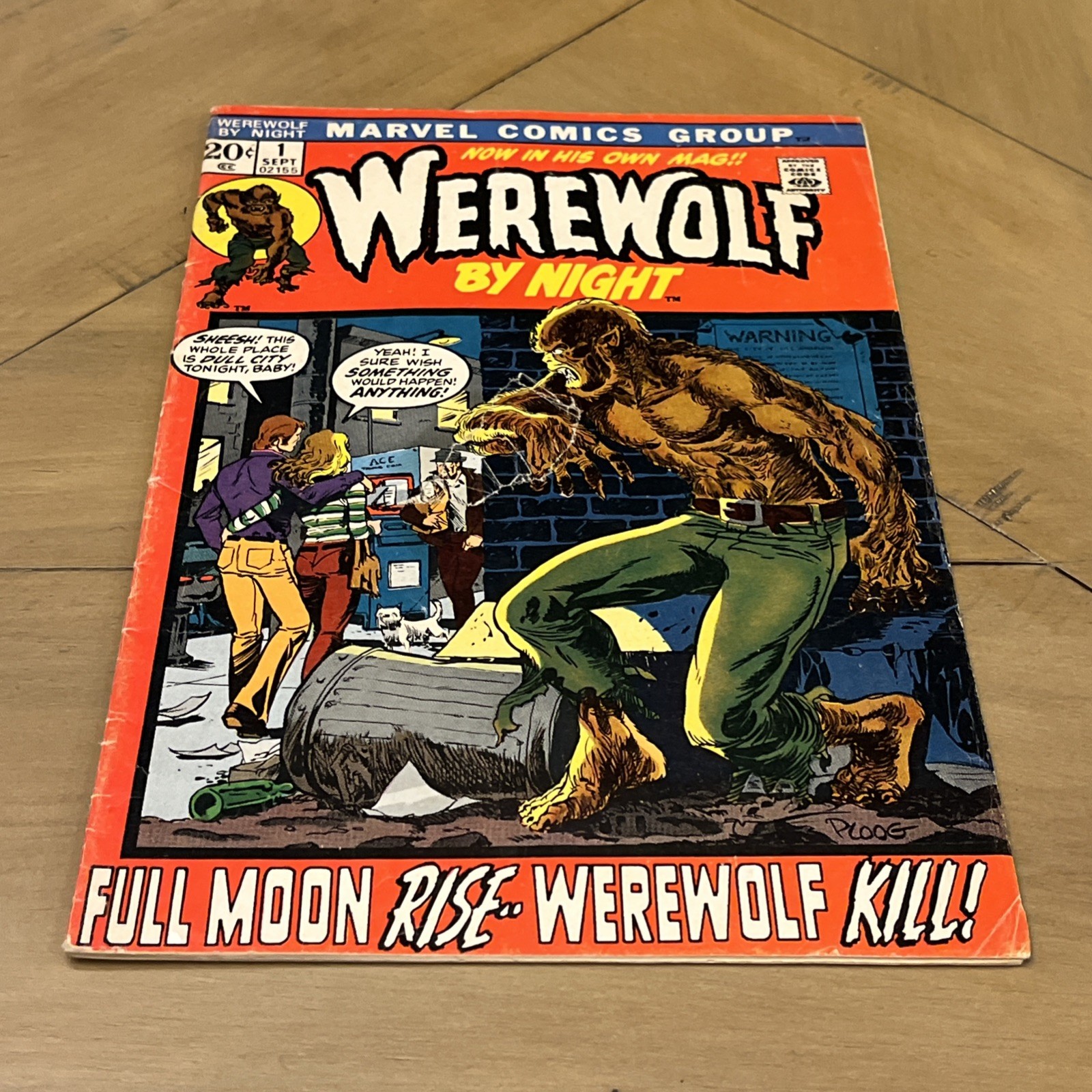 Werewolf by Night #1 1972 Marvel 1st Solo Title Ploog Bronze Horror Low Grade
