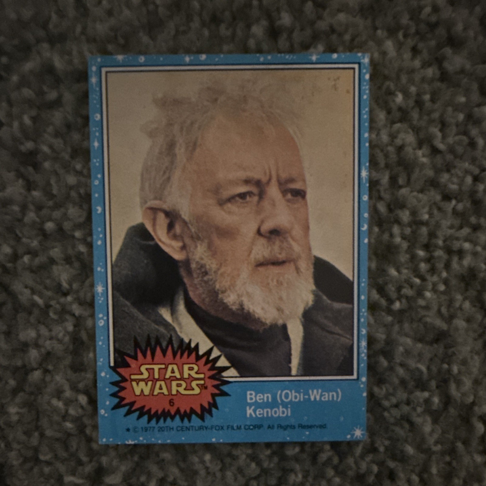 Topps 1977 Star Wars Base Set #6 Ben (Obi-Wan) Kenobi Trading Card NM