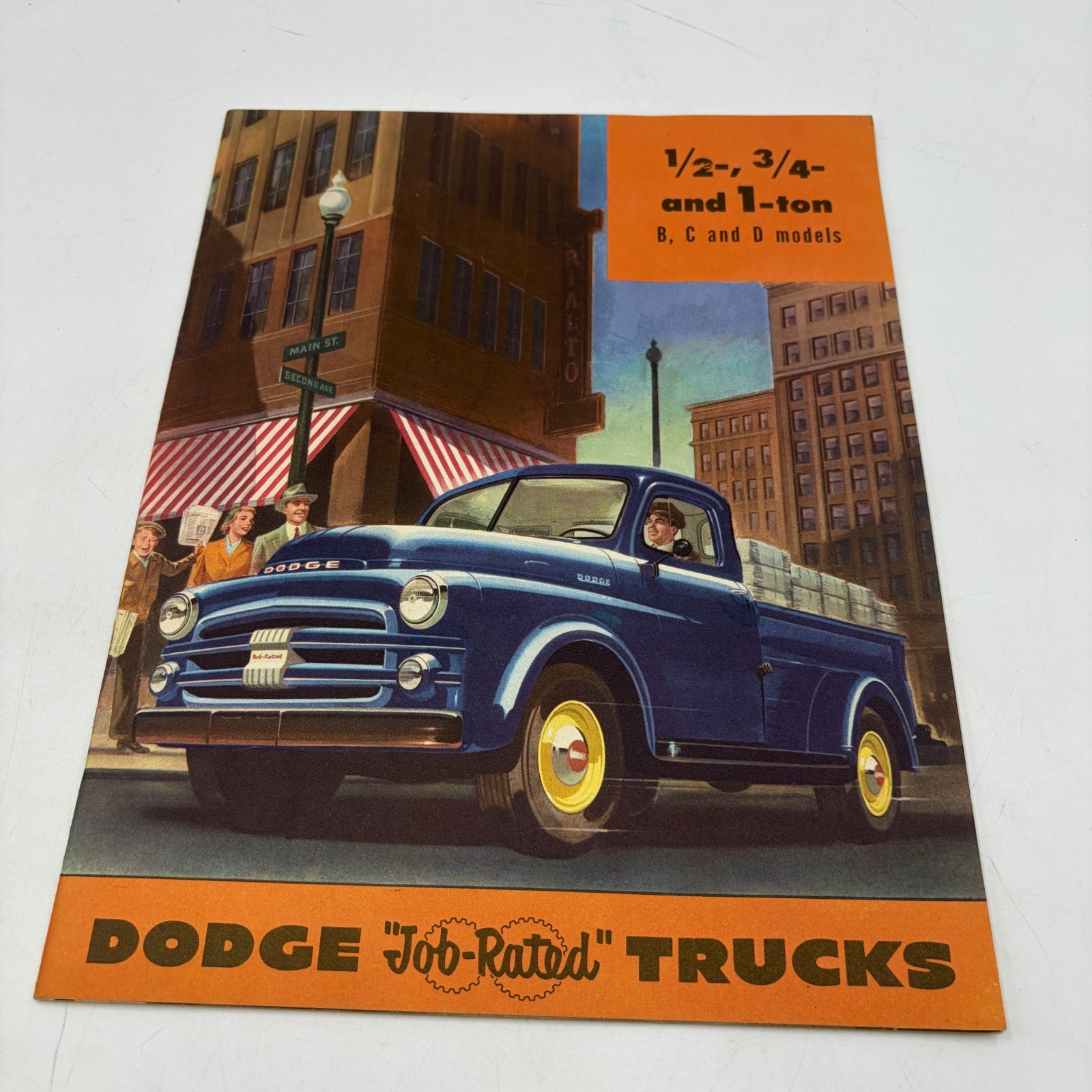 Vintage 1952 Dodge B C D Model 1/2 & 3/4 Ton Truck Brochure Pickup Panel Stake