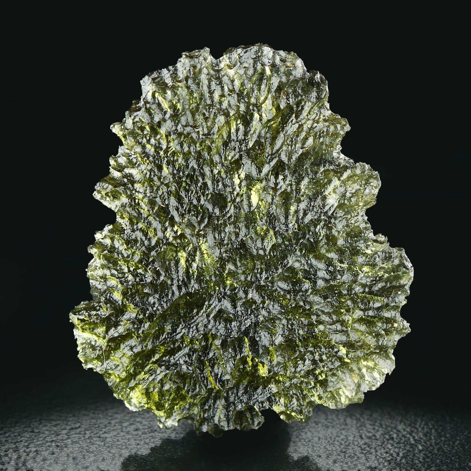 Natural Green Moldavite from Parýz (Paryz), South Bohemia, Czech Republic
