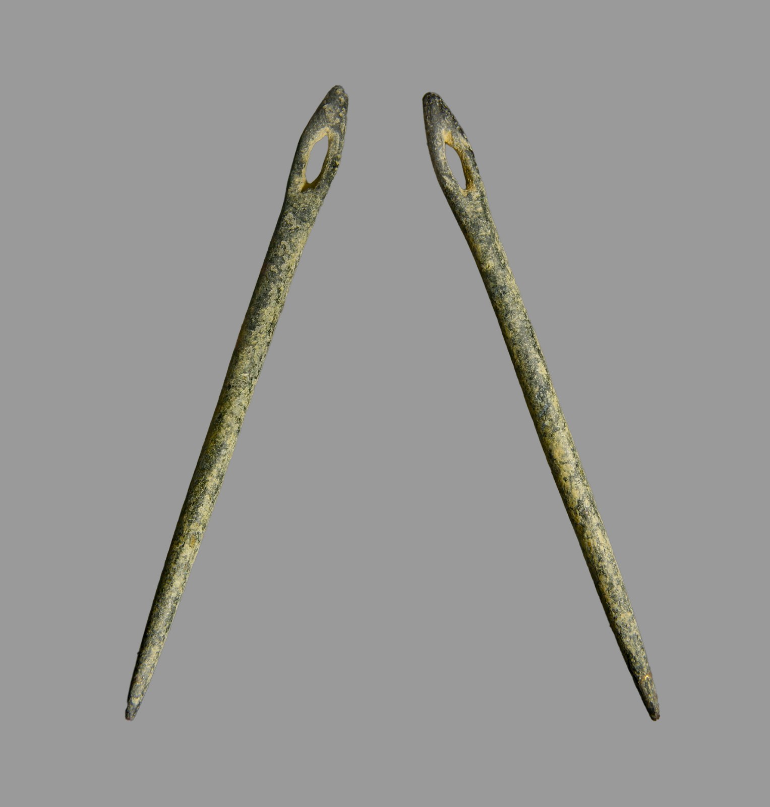 Ancient Phoenician Bronze Sail Sewing Needle 6.5cm Maritime Tool c. 1000-500 BC