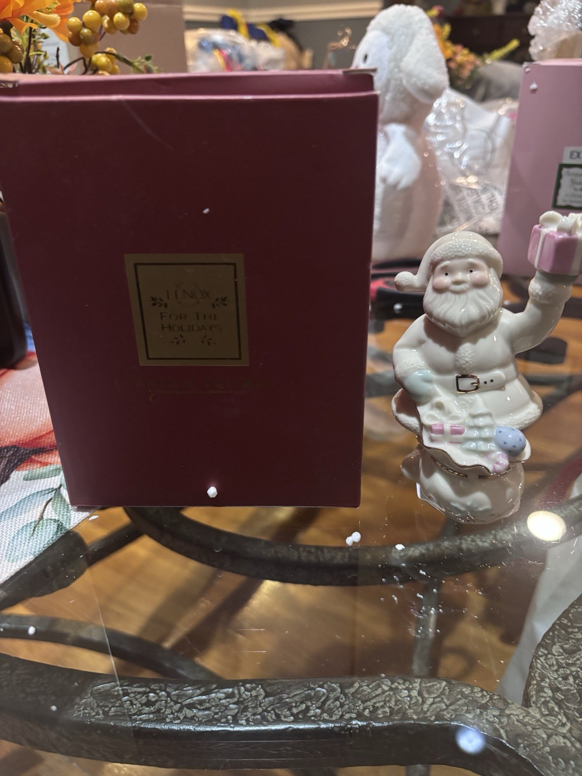 Vintage Lenox Santa’s Toy Bag Figurine New In Box Christmas Holiday