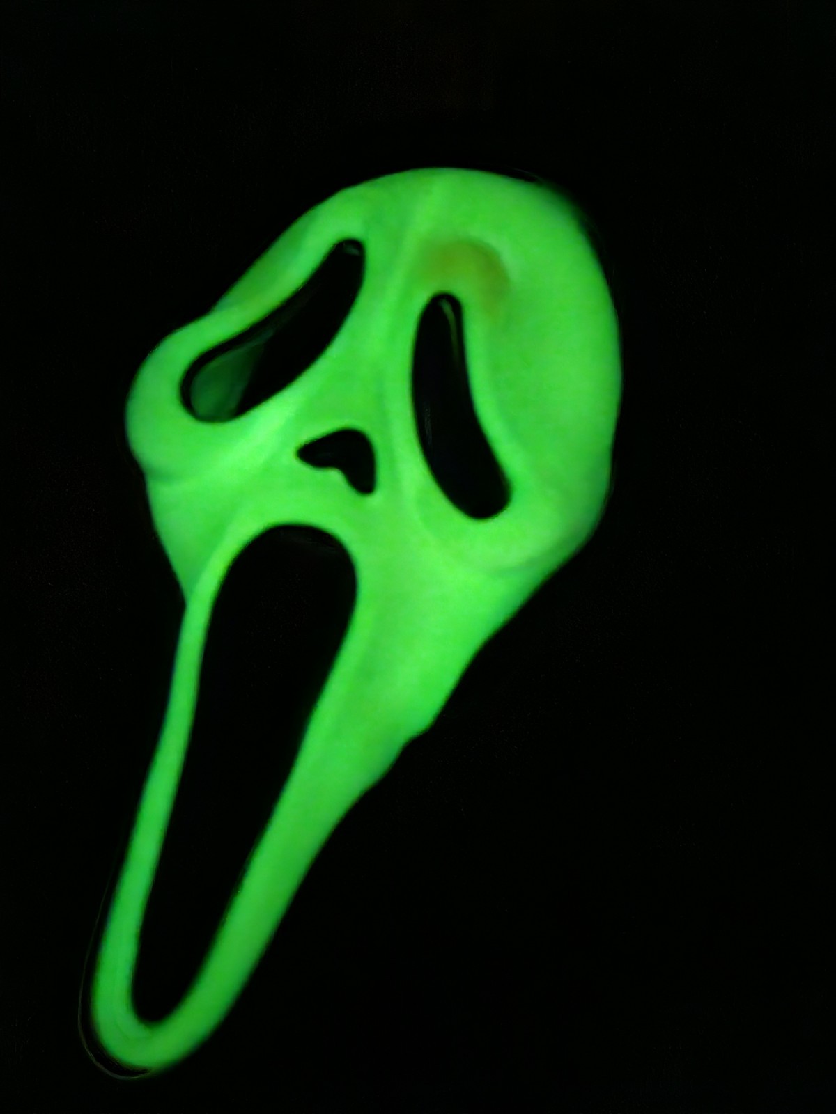 Vintage Scream Ghostface Mask Easter Unlimited Inc, Glow in the Dark, Fun Works