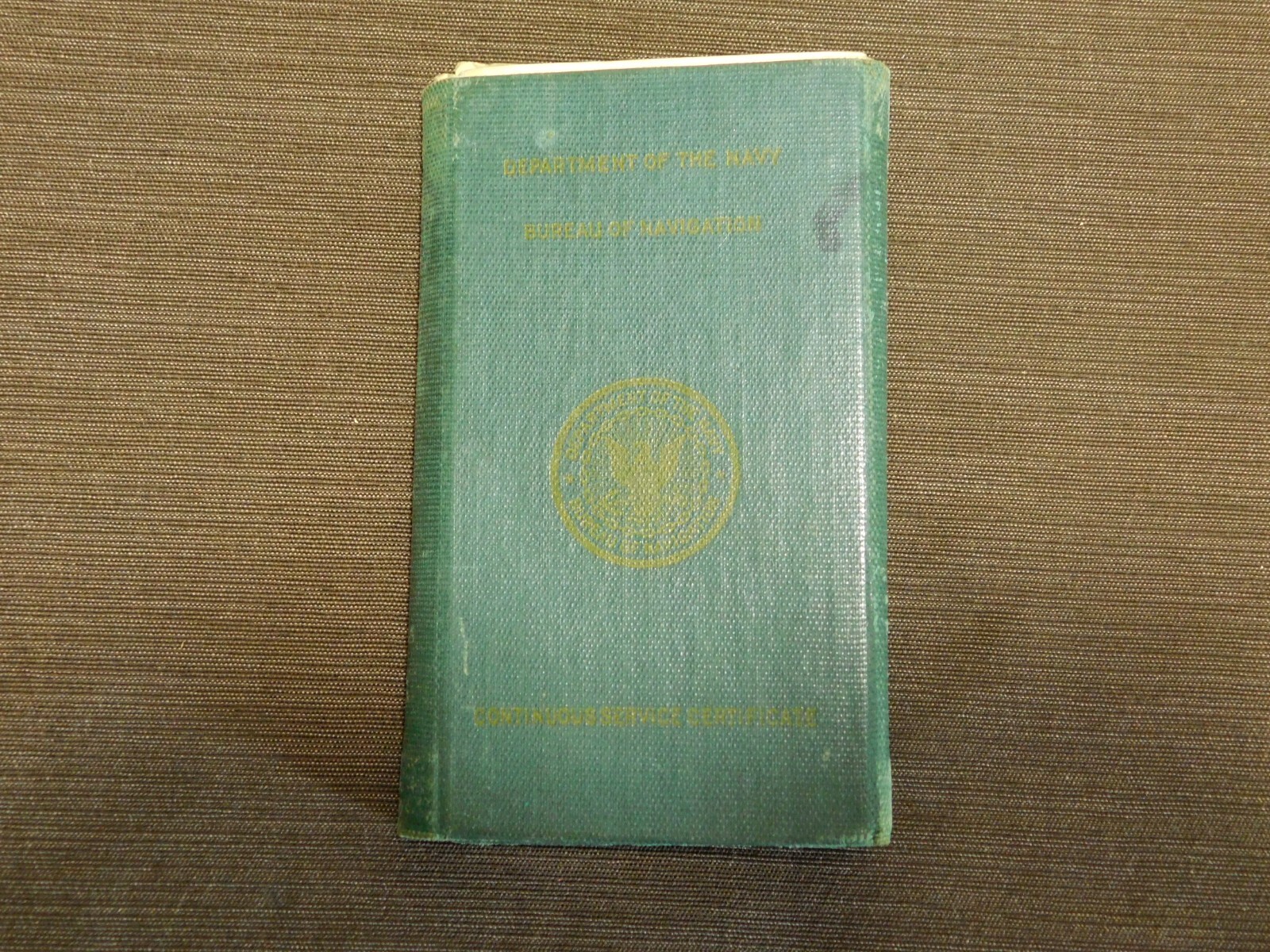 VINTAGE WWII NAVY GI CONTINUOUS SERVICE CERTIFICATES 1933-1948