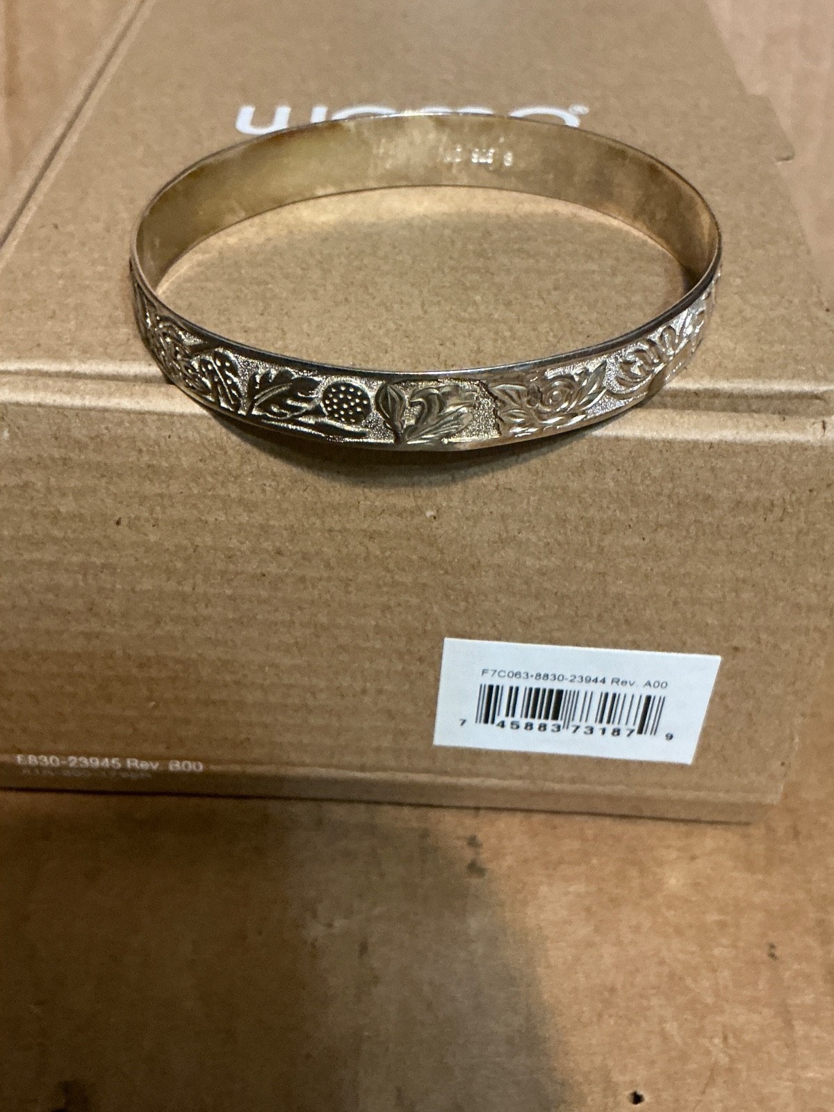 Vintage MK’D MD Size 8” Sterling Silver  Floral Hawaiian Bracelet 21Gr