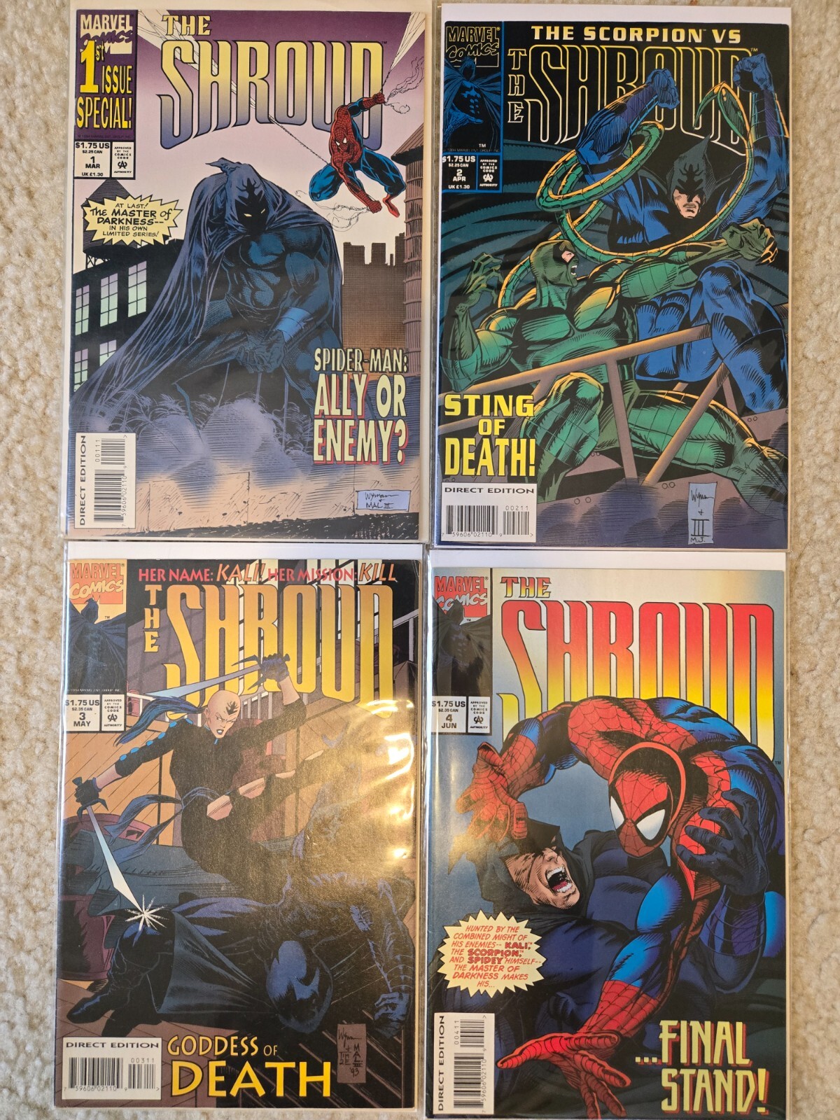 THE SHROUD #1-4 Complete Series