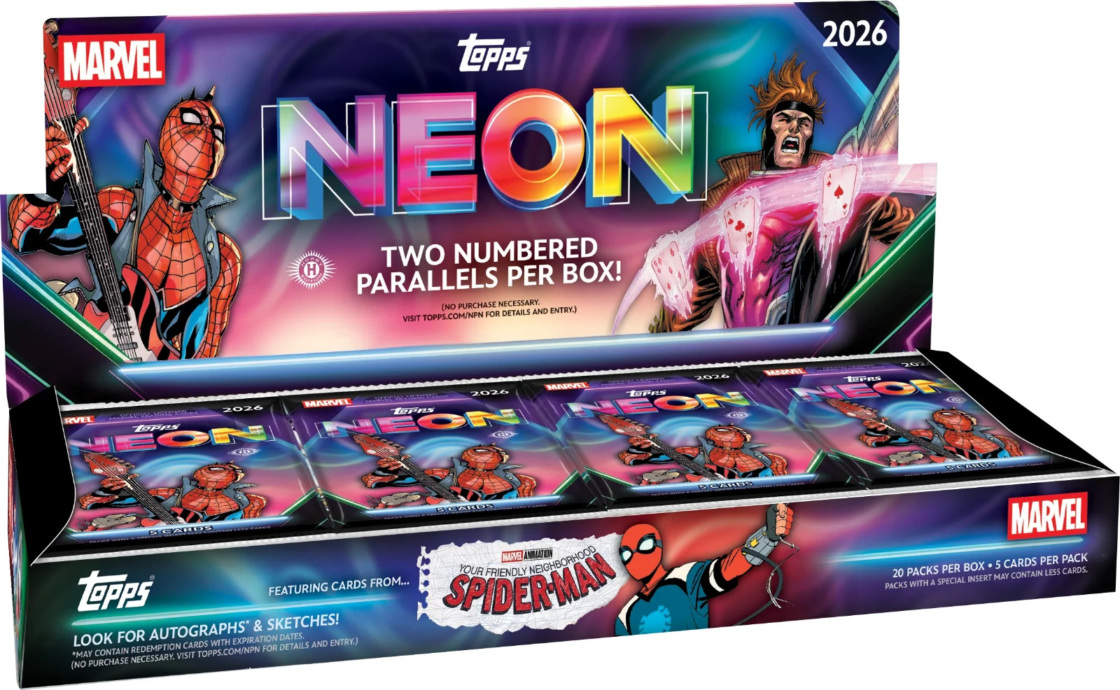 2026 Topps Neon Marvel Hobby Box PRESALE SEALED NEW