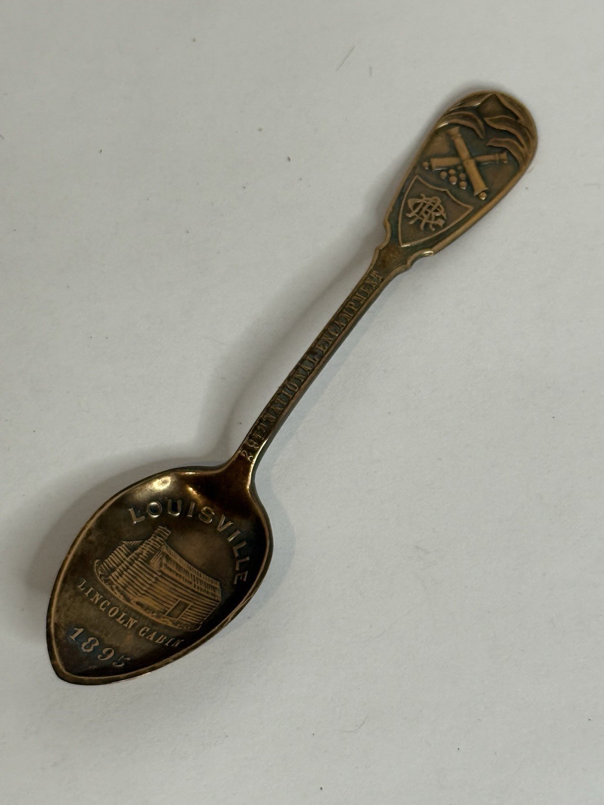 1895 Louisville GAR Souvenir Spoon 29th National Encampment Grand Army Republic