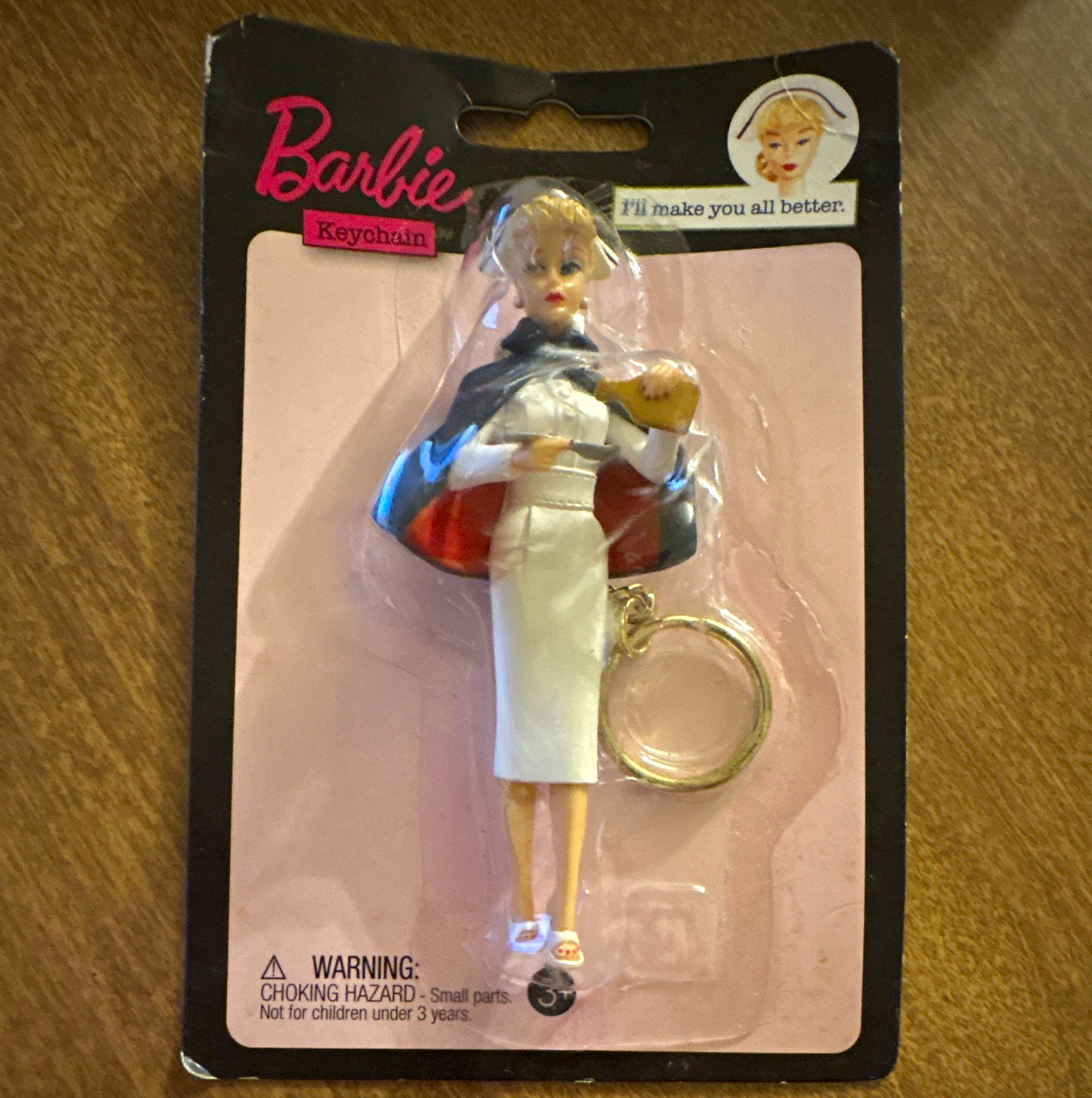 Rare my Favorite Career Nurse Barbie  Doll Keychain 2009 New in Package