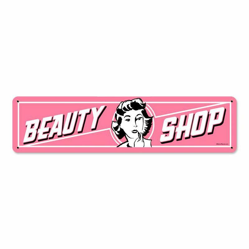 BEAUTY SHOP LADY'S FACE PINK WHITE BLACK 20