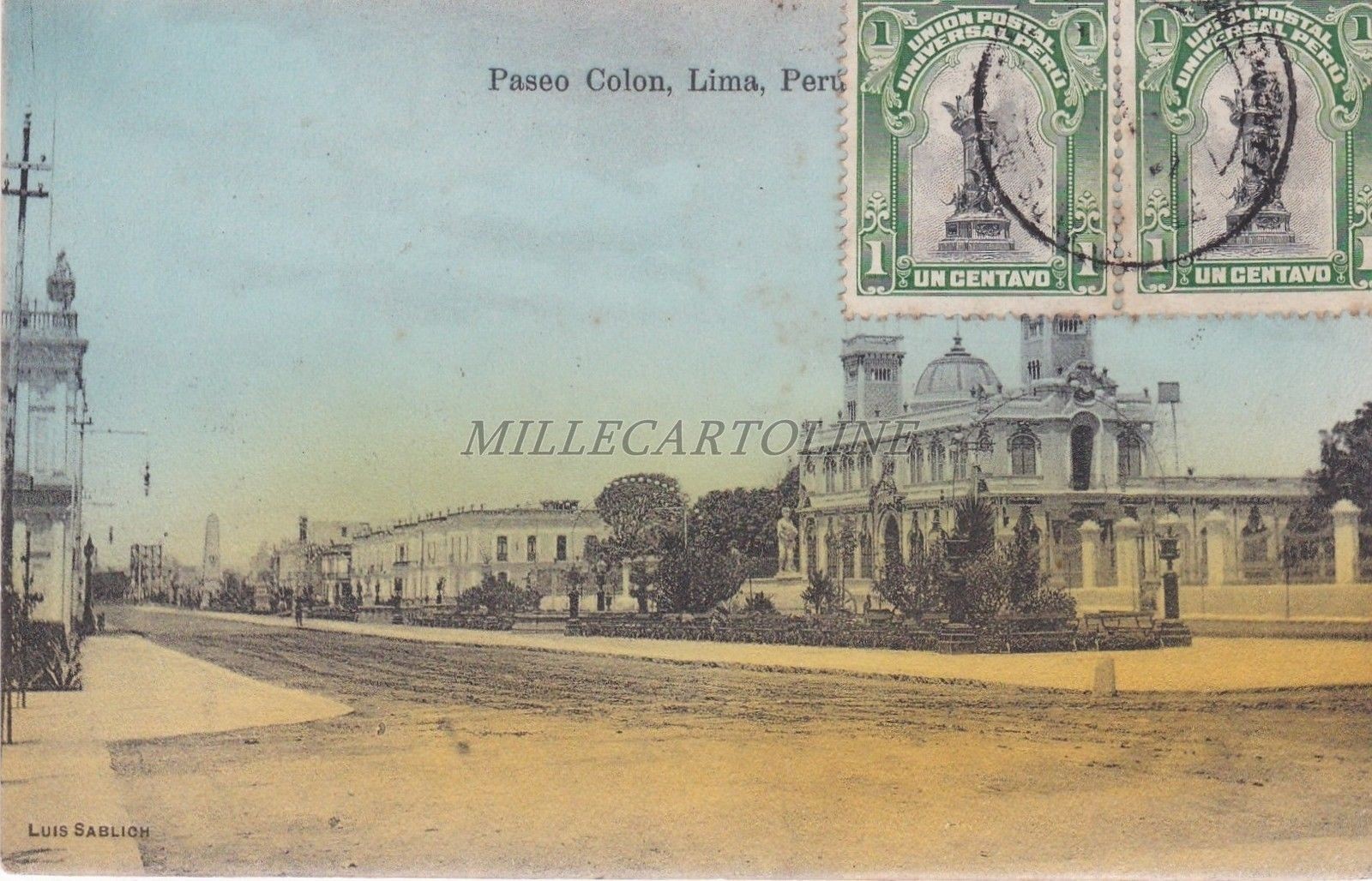 PERU' - Lima - Paseo Colon 1908