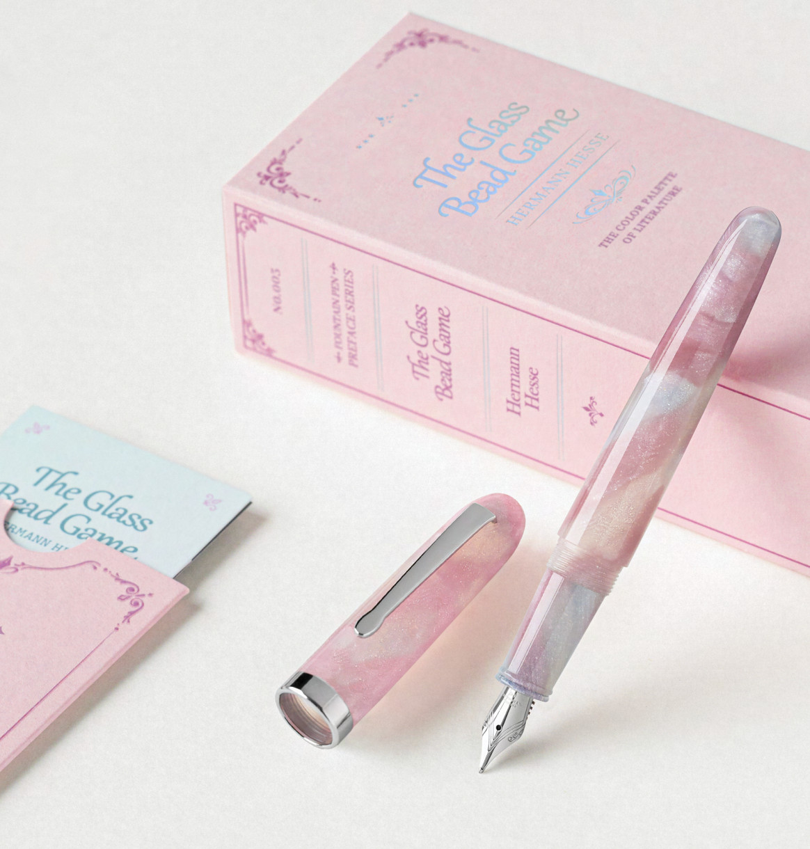 Wearingeul Preface Fountain Pen in The Glass Bead Game with Silver Trim - Fine