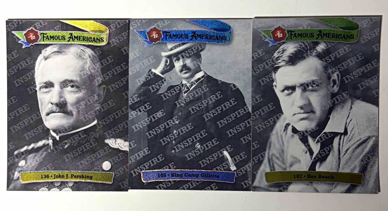 2021 Historic Autographs Famous Americans Aurora Pershing Gillette Beach /25 Lot