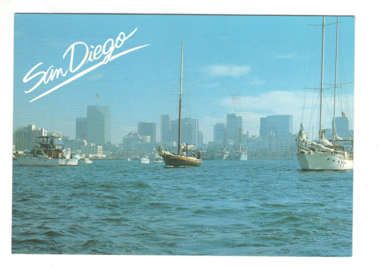 San Diego Bay California Vintage 4 X 6 Postcard AN82