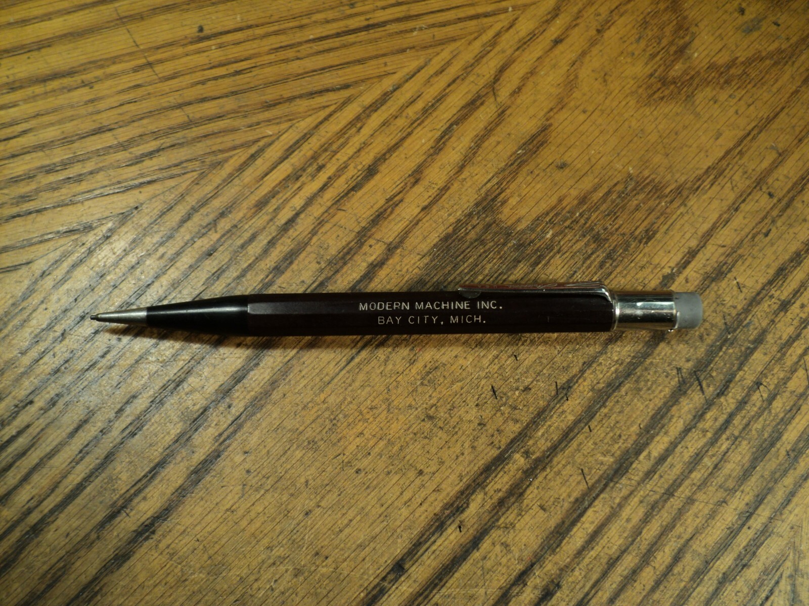 Vintage Autopoint Mechanical Pencil Advertising Modern Machine Inc Bay City Mich