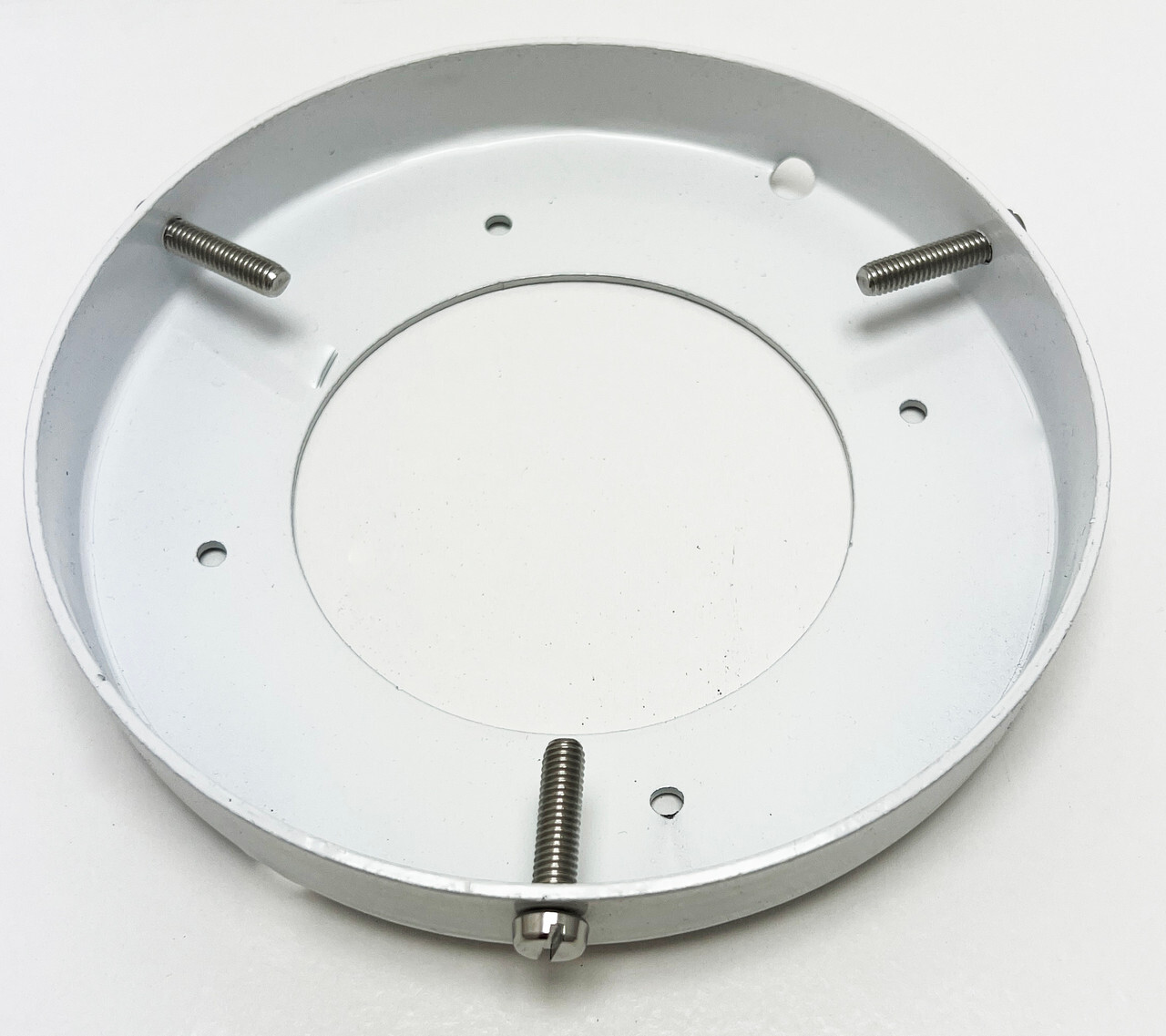 Gas Pump 6.00 inch Globe Ring WGLB600-R-WTE Gloss White Wesdon Globe Base