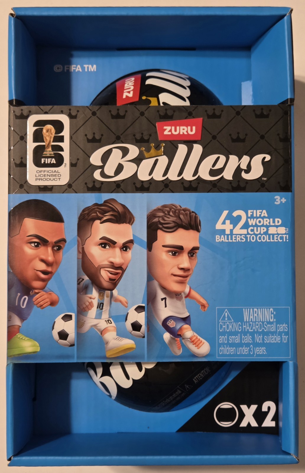ZURU Ballers FIFA World Cup Kylian Mbappe Soccer Figure 2-Pack Chase 3+ NEW