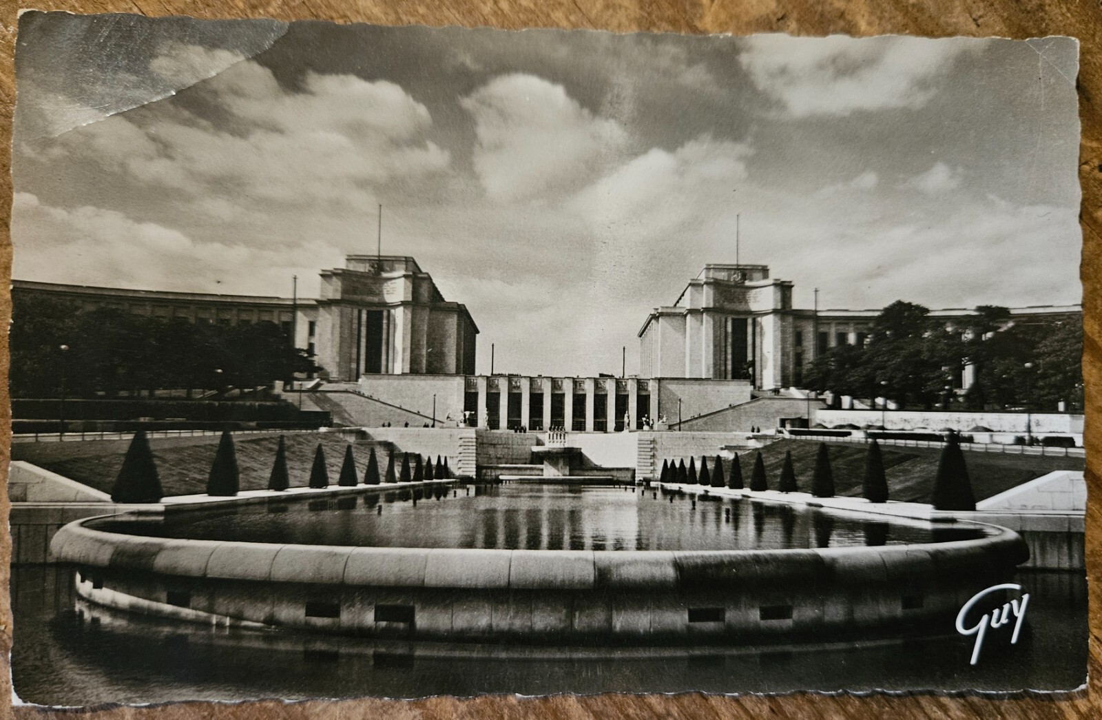 Paris France, Palais de Chaillot, Vintage Real Photo Post Card