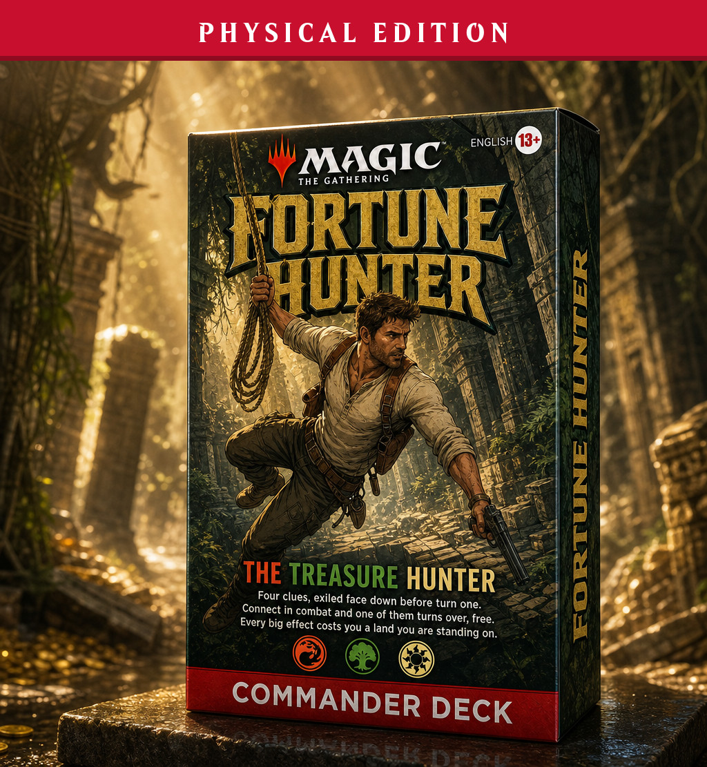 Uncharted - Nathan Drake, PRINTED 100 Card Commander Deck, MTG EDH