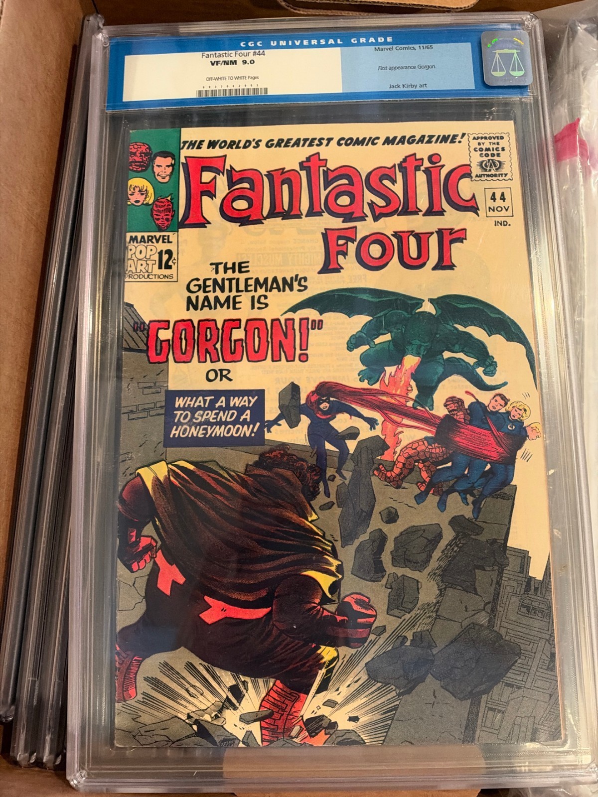 Fantastic Four #44 CGC 9.0 1965 Marvel 1st Appearance Gorgon Jack Kirby