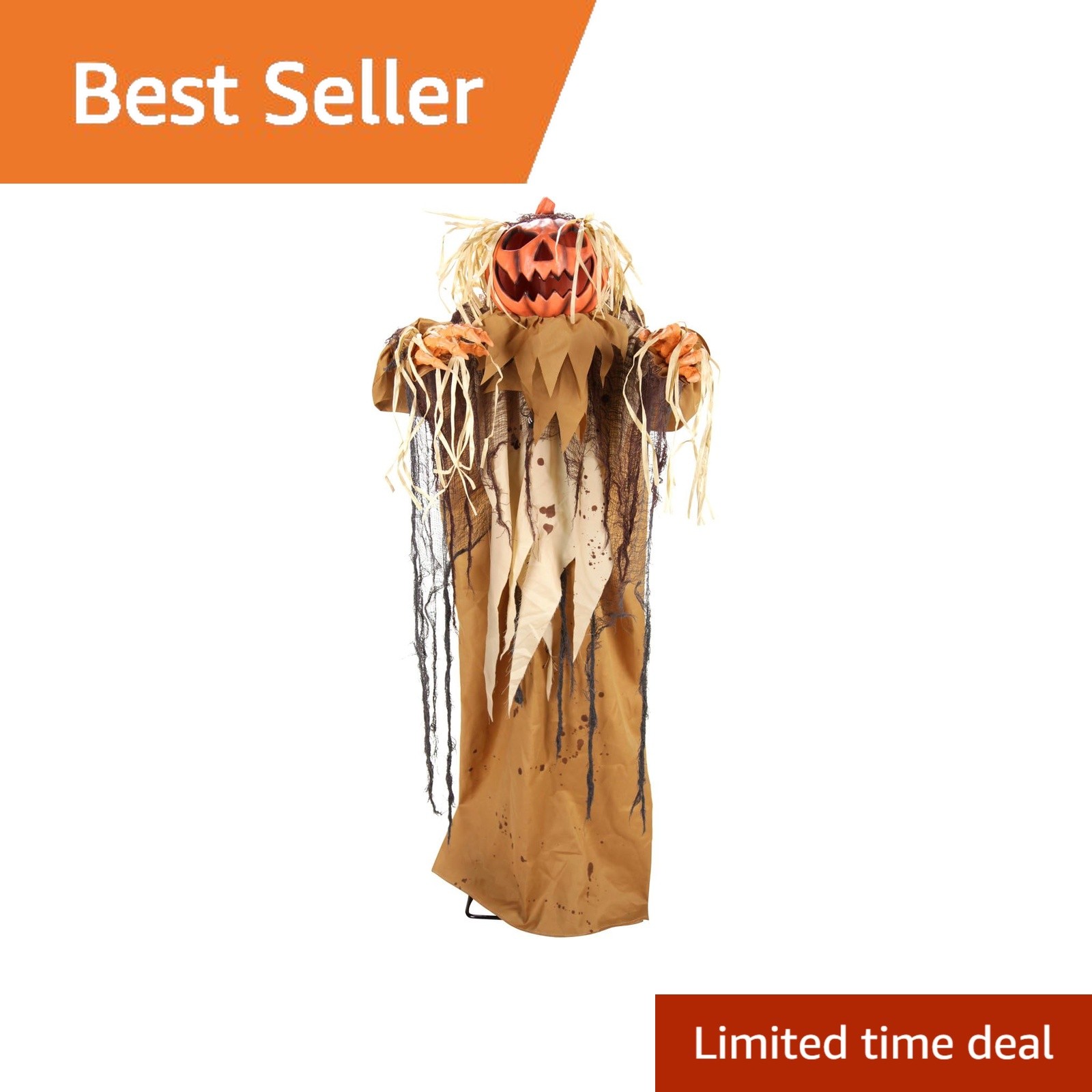Haunted Hill Farm 65 in Pumpkin Man Animatronic (48 chars)