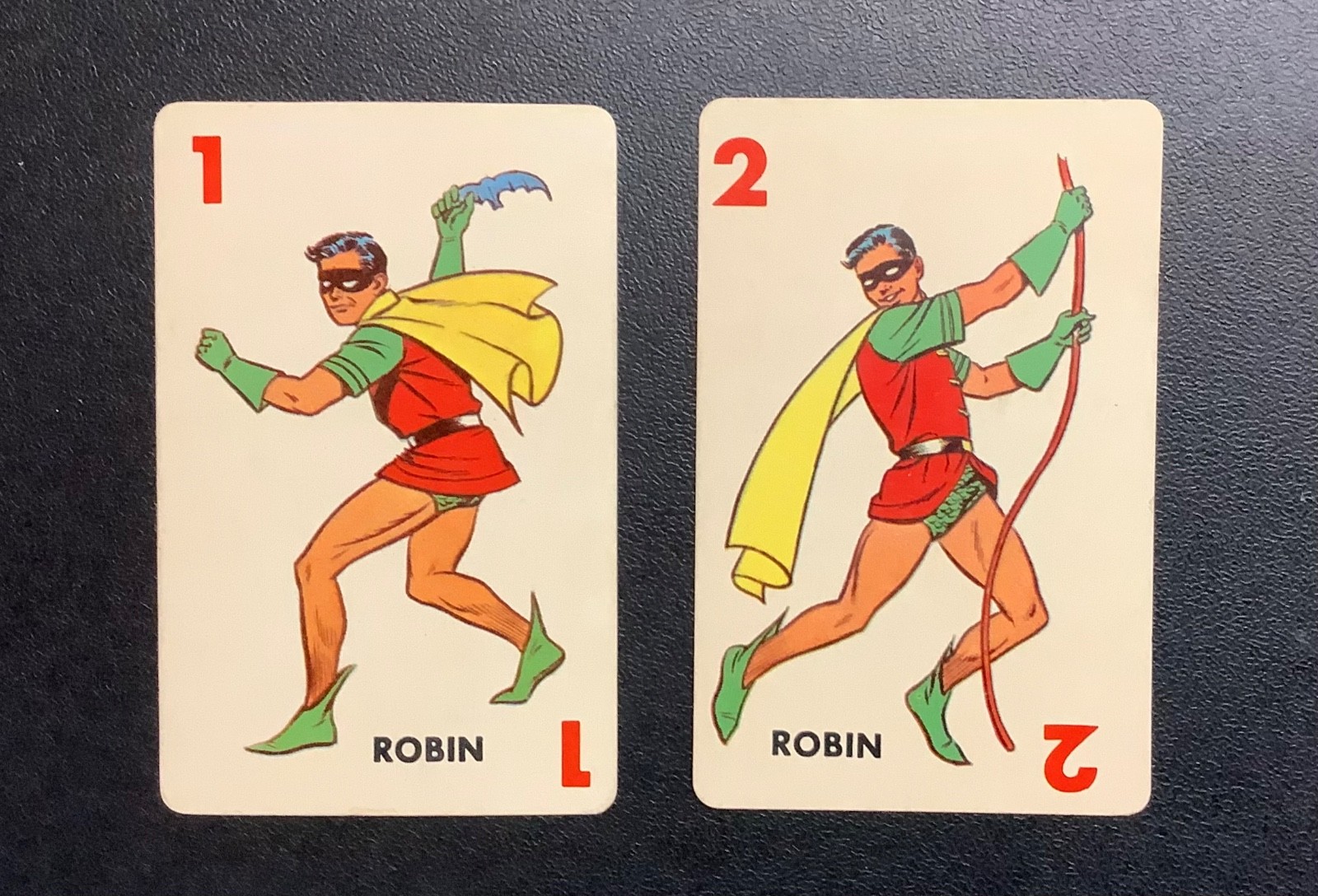 VINTAGE 1966 IDEAL BATMAN ROOKIE CARD GAME ROBIN PLAYING CARD ROOKIE YEAR RARE