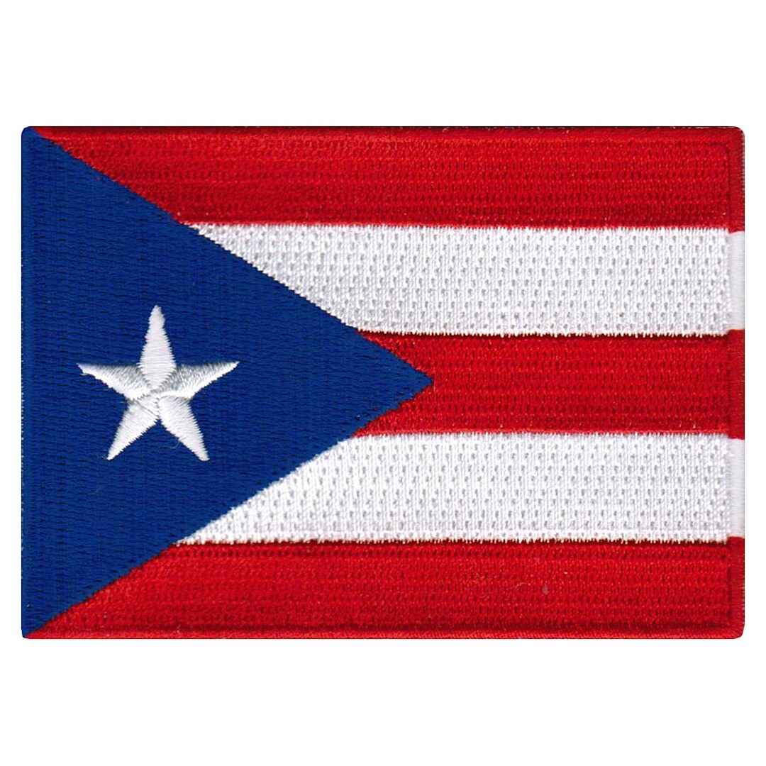 PUERTO RICO FLAG PATCH embroidered iron-on EMBLEM applique BANNER BADGE PARCHE